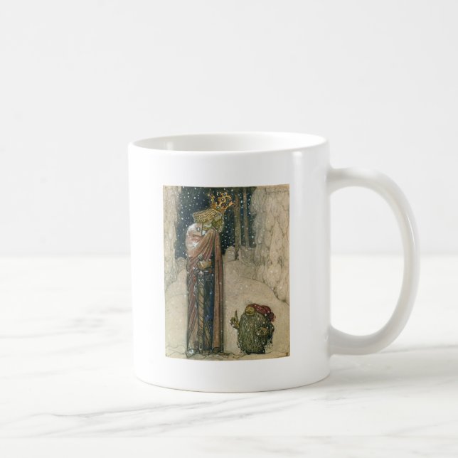 Caneca De Café John Bauer - princesa e troll (Direita)
