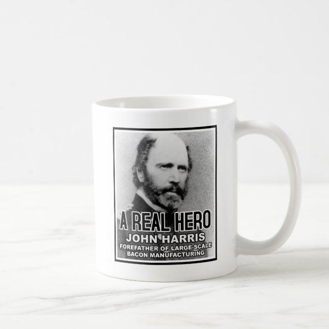 Caneca De Café John Harris Bacon Hero Funny Mug (Direita)