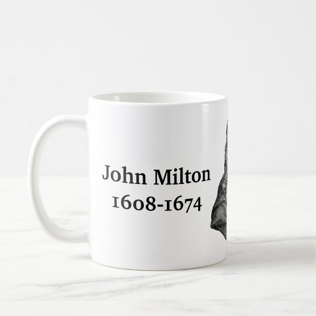 Caneca De Café John Milton cita livros (Esquerda)