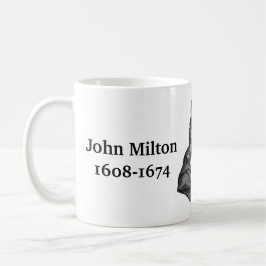 Caneca De Café John Milton cita livros
