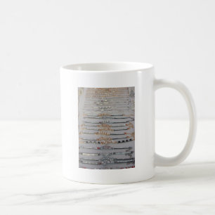 Caneca De Café Joia de Arte em Cadeia de Diamante Decorada Deslum