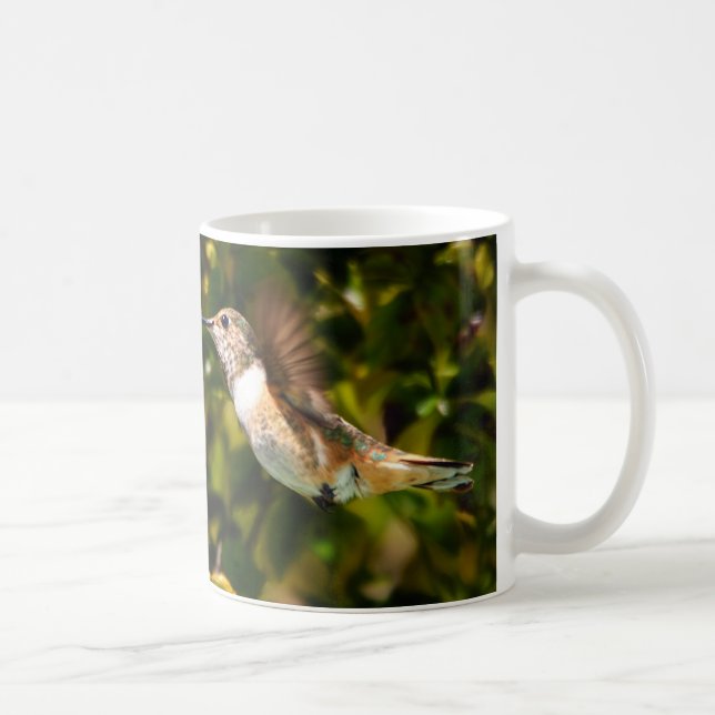 Caneca De Café Jóia do Jardim: Beija-flor em Flor (Direita)
