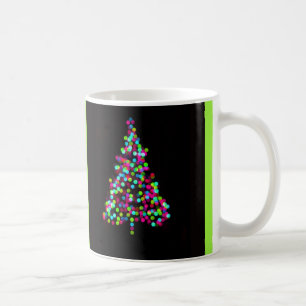 Caneca De Café Joias da Árvore de Natal em Verde