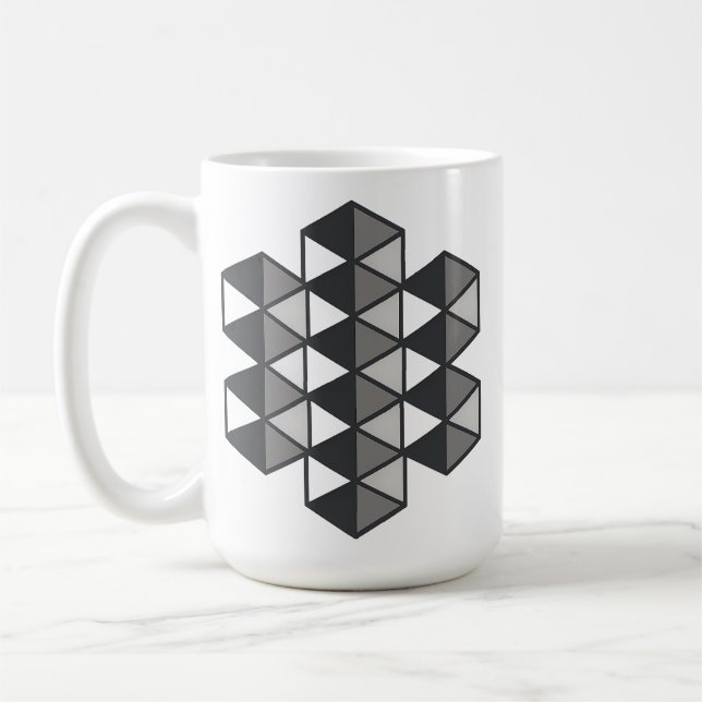 Caneca De Café Joined Triangles  Mug (Esquerda)