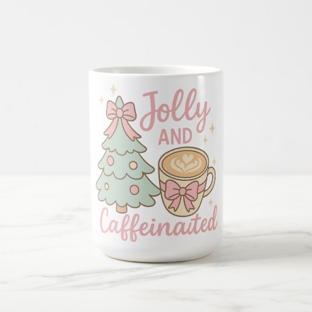 Caneca De Café Jolly & Caffeinated Coquette Christmas Latte Mug (Centro)