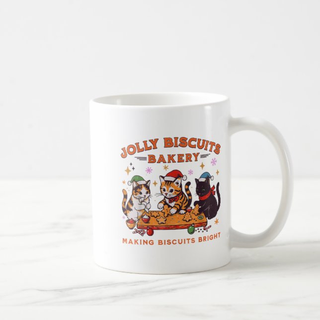 Caneca De Café Jolly Christmas Biscuits Bakery Baking Crew Xmas C (Direita)