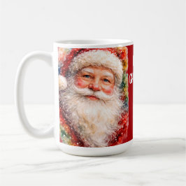 Caneca De Café Jolly Christmas Santa Portrait