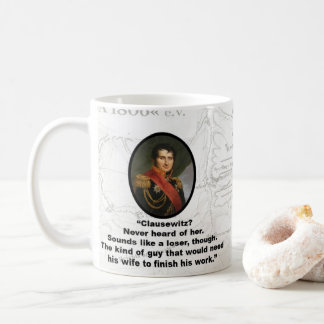 Caneca De Café Jomini pensa que Clausewitz é um vencido