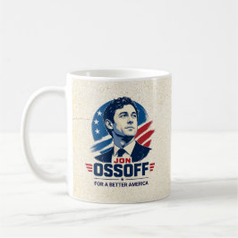 Caneca De Café Jon Ossoff | Por uma América Melhor | Político