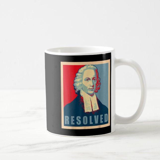 Caneca De Café Jonathan Edwards Resolveu Calvinista Reformado  (Direita)