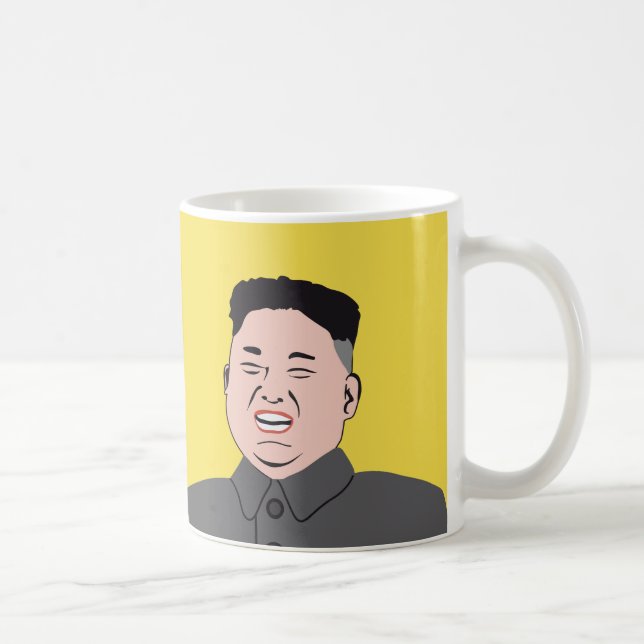 Caneca De Café Jong-un de riso de Kim - duas imagens (Direita)