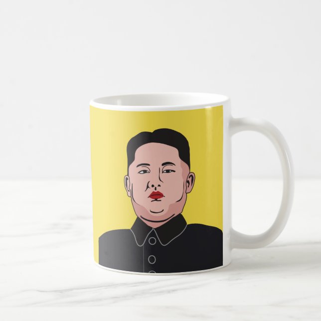 Caneca De Café Jong-un Stolid de Kim (Direita)