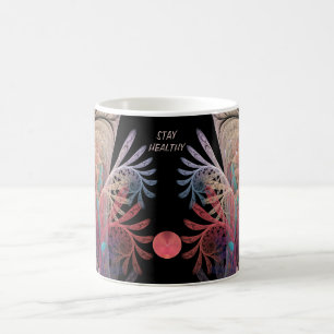 Caneca De Café Jonglage Abstrato Modern Fantasy Arte Fractal