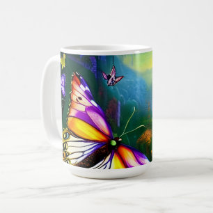 Caneca De Café Jornada da Borboleta Fantasia