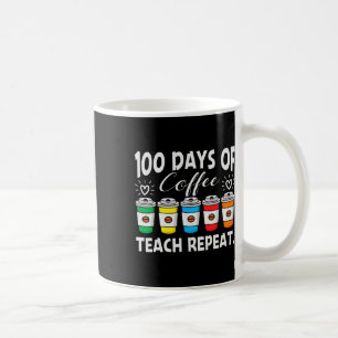 Caneca De Café Jornadas De Café E Caos 100º Dia De Professora Da