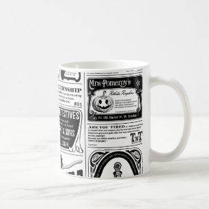 Caneca De Café jornal assustador
