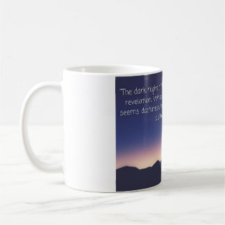 Caneca De Café Joseph Campbell cita a noite escura da alma