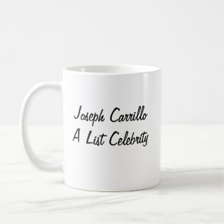 Caneca De Café Joseph Carrillo um o copo de café da celebridade