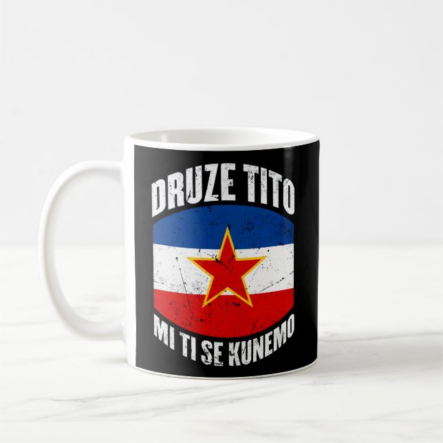 Caneca De Café Josip Broz Tito Marsal Sfry Jugoslávia (Esquerda)