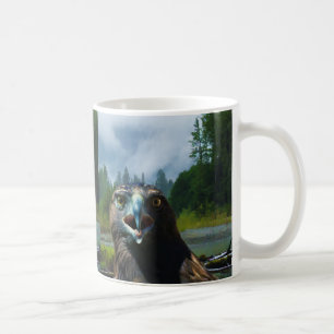 Caneca De Café Jovem Águia Balda e Misty Rio Alaskan