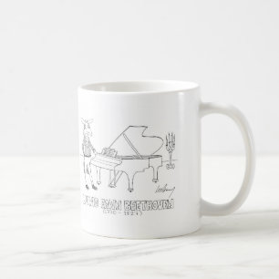 Caneca De Café Jovem corça Beethoven de Ludwig