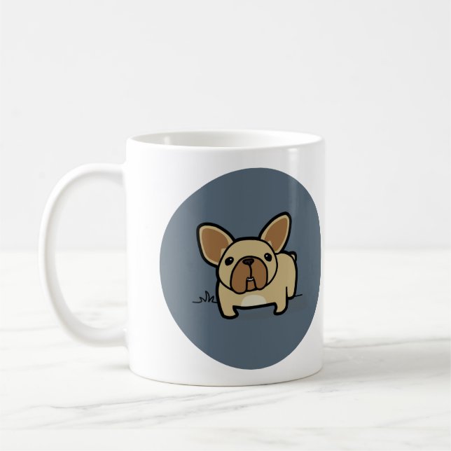 Caneca De Café Jovem corça Frenchie (Esquerda)