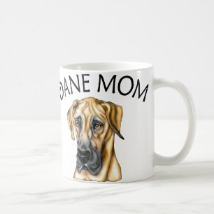 Caneca De Café Jovem corça UC da mamã de great dane