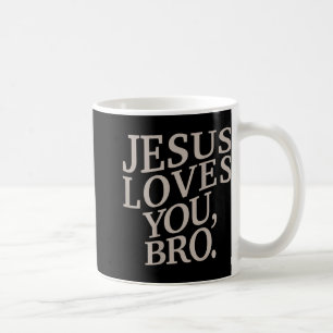 Caneca De Café Jovem Jesus Te Ama Bro Crianças Cristãs Engraçadas