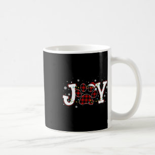 Caneca De Café Joy Buffalo Red Xadrez Dog Paw Imprime Orna de Nat