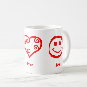 Caneca De Café Joy do Amor pela Paz - Mug