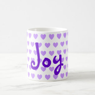 Caneca De Café Joy em Roxo
