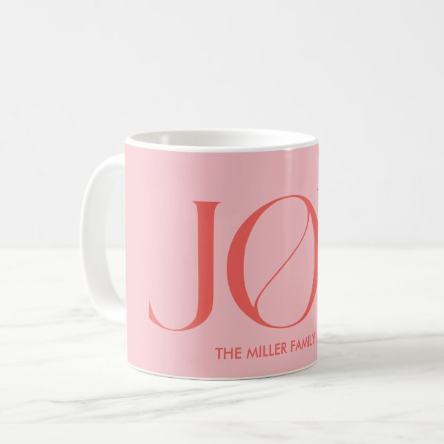 Caneca De Café Joy | Natal (Frente Esquerda)