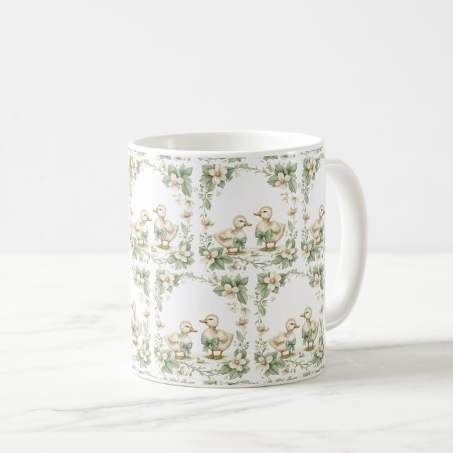 Caneca De Café Joy Quacktasy: Páscoa Duck 🐣 ☕ (Frente Esquerda)