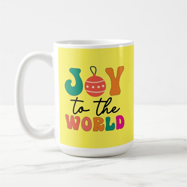 Caneca De Café Joy to The World - Design de Natal-50835 (Esquerda)