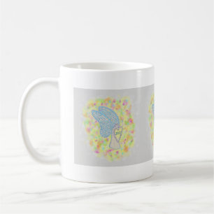 Caneca De Café Joy White Guardian Angel Art Coffee Cups ou Mugs