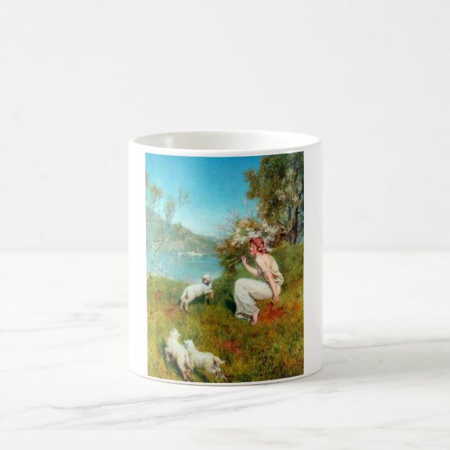 Caneca De Café Joys of Primavera (por John Collier) (Centro)