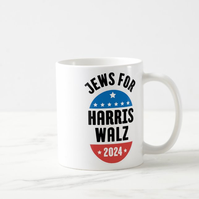 Caneca De Café Judeus Para Harris Wheimer 2024 (Direita)