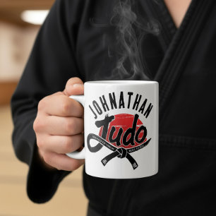 Caneca De Café Judô - Faixa Preta - Sol Nascente