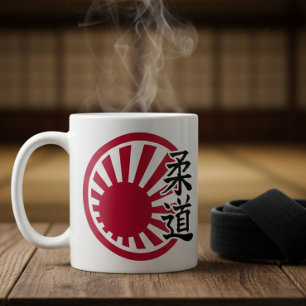 Caneca De Café Judo Kanji - Sol Nascente