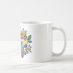 Caneca De Café Juice o Dia – Motivação Divertida de Cítricos