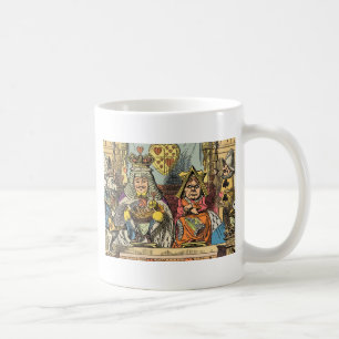 Caneca De Café Julgamento de Alice do Valete de Copas Vintage