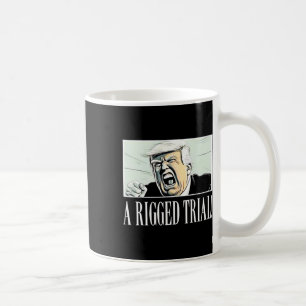 Caneca De Café Julgamento Rigoroso!! Trump 2024 Maga Sarcastic Po