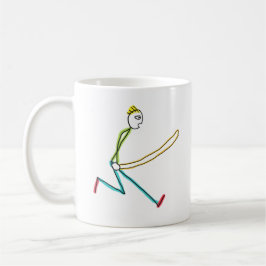 Caneca De Café Jump Rope Skipping Stickman