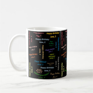Caneca De Café June, 5 Birthday Mug