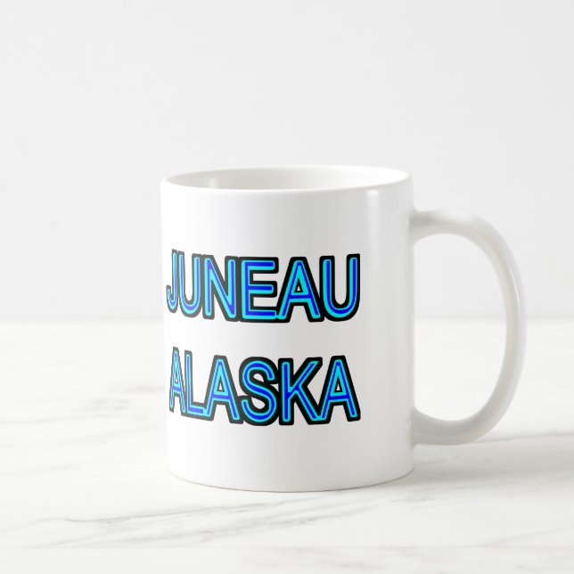 Caneca De Café Juneau Alaska (Direita)