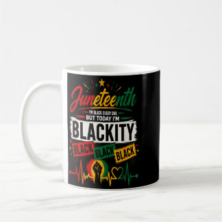 Caneca De Café Junenth Blackity Batimento Cardíaco História Negra