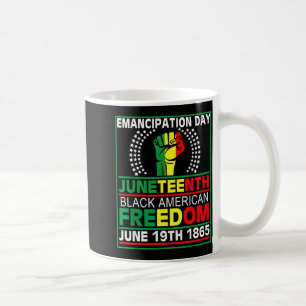 Caneca De Café Juneteenth 1865 é dia da independência das mulhere
