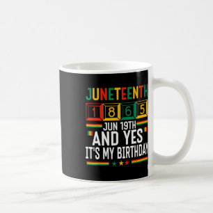 Caneca De Café Juneteenth 1865 Mês da História Negra E Sim É M