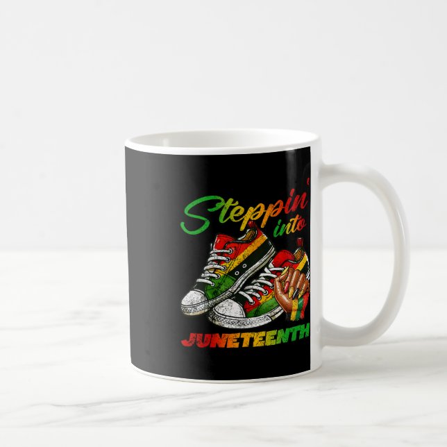 Caneca De Café Juneteenth Eu Sou A Tempestade Mulheres Negras Mês (Direita)
