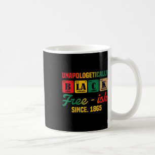 Caneca De Café Juneteenth Sem Desculpas Mulheres Periódicas Negra